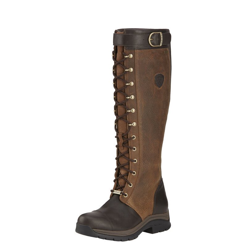 Ariat Berwick Gore-Tex Kahverengi / Çikolata Uzun Çizme Bayan (35699-281)